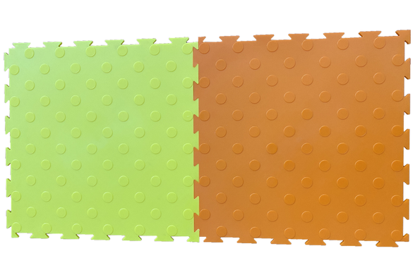 Фото Модульное покрытие оранжевого цвета "Индастриал - Модуль Профи" 5 мм.